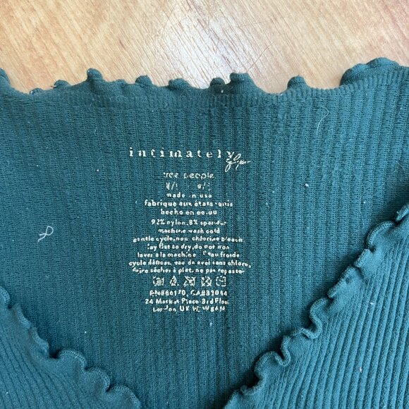 Free People Dark Green Long Sleeve - Picture 2 of 2